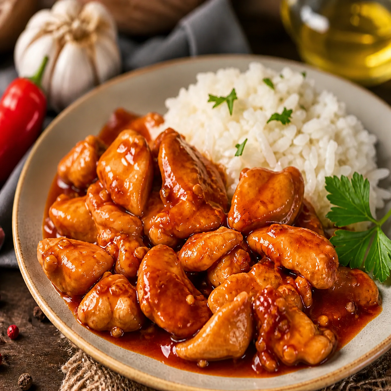 Soslu Tavuklar